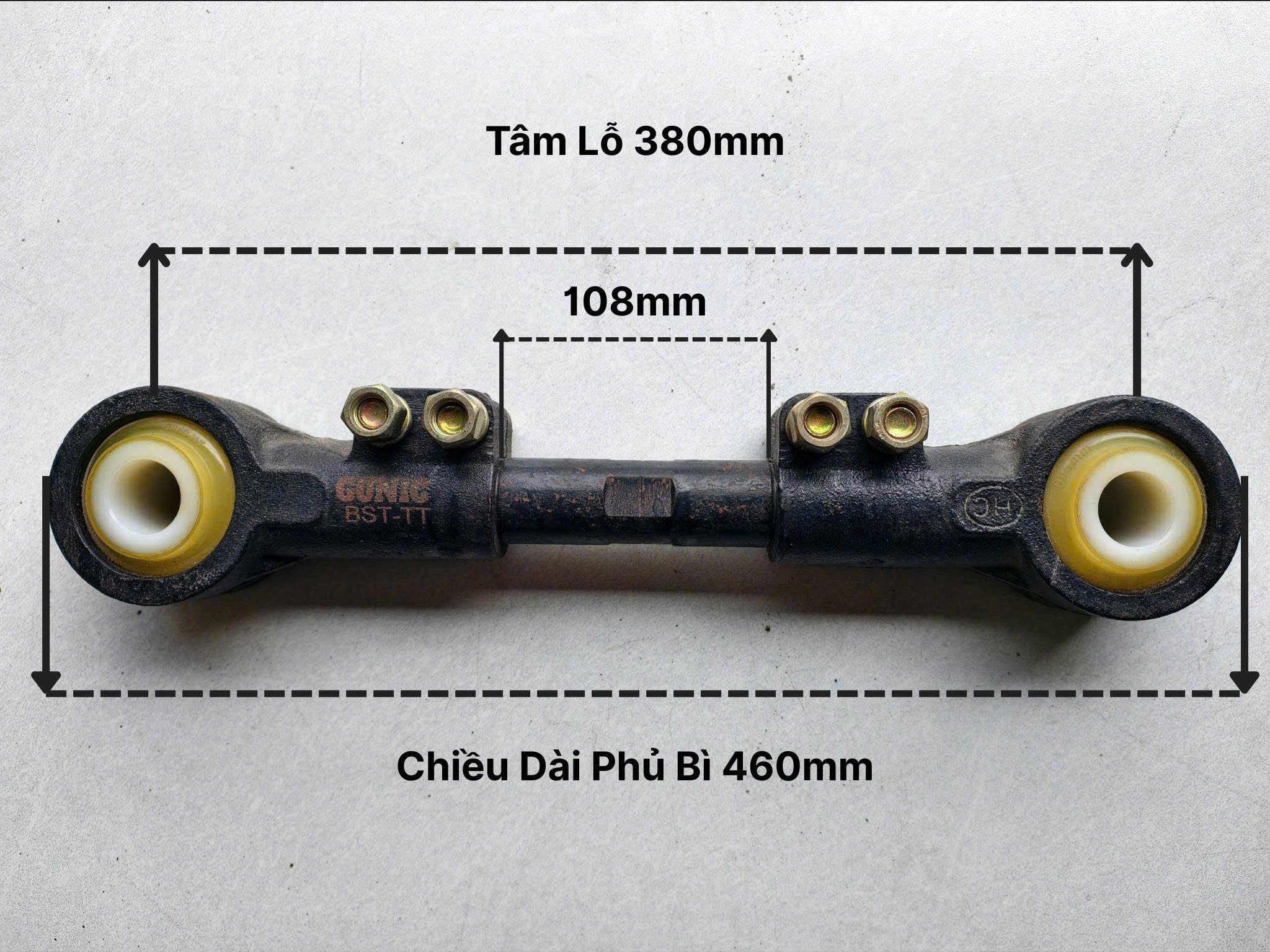 Thanh giò gà cố dịnh & tăng đưa (ngắn+dài) GUNIC - RM-GIOGA-GUNIC