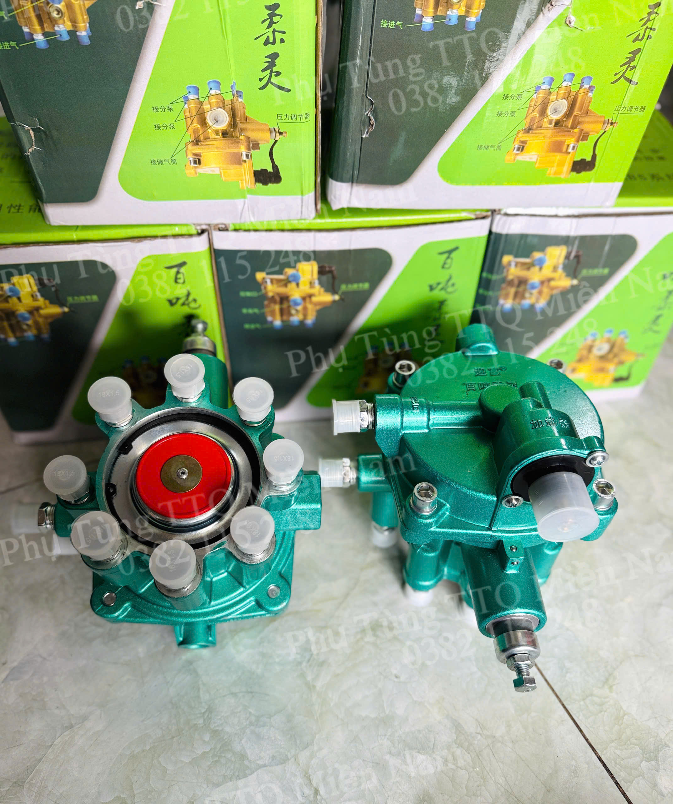 Van chia hơi ABS màu xanh - TQ