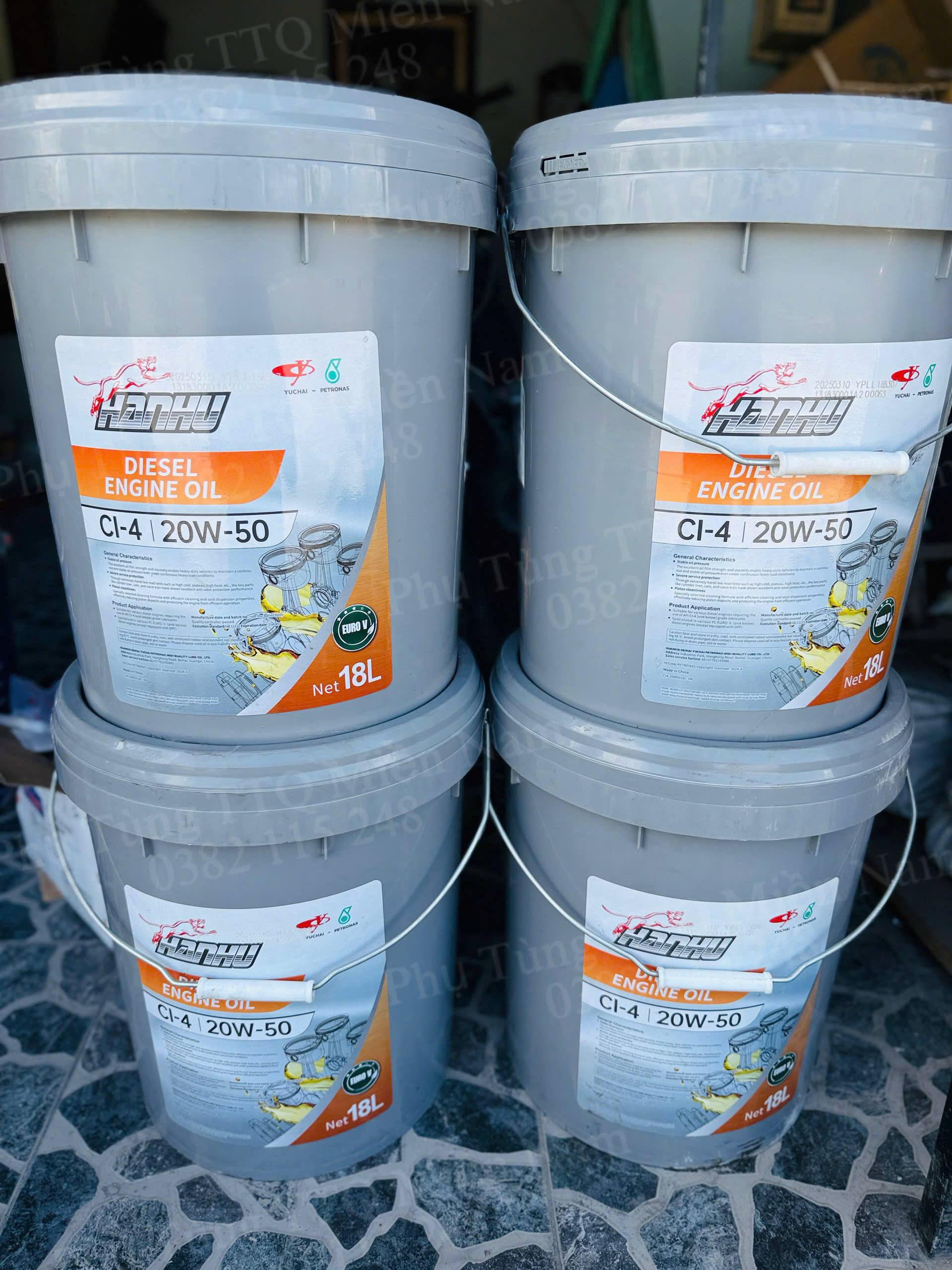 Nhớt YUCHAI HANHU 20W-50 18L - 20W-50